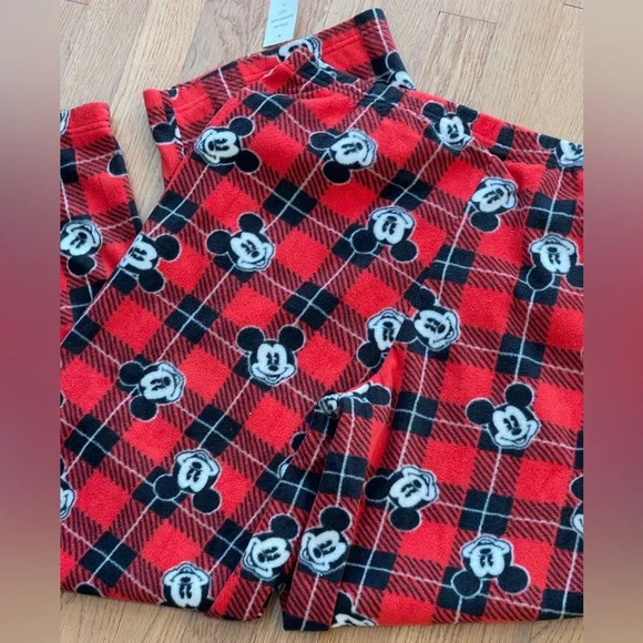 🆕Disney Mickey Mouse super‎ soft polyester fleece NWT ladies XL pajama pants - Picture 6 of 9